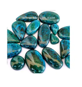 We make Chrysocolla Peru Calibrated Size Shape on Order Gemstone Cabochon Faceted Stone as per Your Requirement