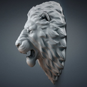 Estatua de Cabeza de <span class=keywords><strong>León</strong></span> de Fibra de Vidrio para Montar en la Pared, Escultura de Resina, Decoración para el Hogar, Pared, Balcón - Product Image 3