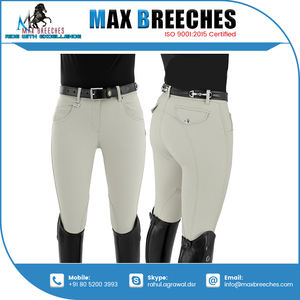 Culotte d'équitation confortable à siège complet avec logo personnalisé Protection de sécurité dans le monde entier Protège-tibia en silicone - Product Image 2