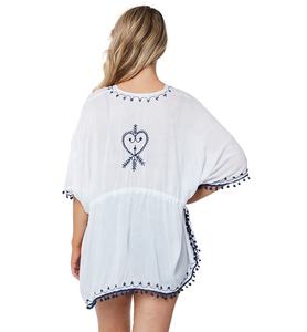 Collection d'été De femmes Porter Rayonne/Viscose Broderie À La Main Courte Couvrir - Product Image 2