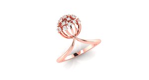 Moissanite แหวนเพชรโซลิแทร์ที่ผ่านการรับรอง DEF,แหวนเพชรไร้สีจัดส่งทั่วโลกดีไซน์สวยหรู - Product Image 3