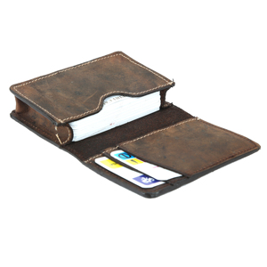 Tarjetero de Cuero con Protección RFID, Hecho en India, para Tarjetas de Visita y Crédito, Cartera de Cuero Genuino para Hombre en Venta - Product Image 1