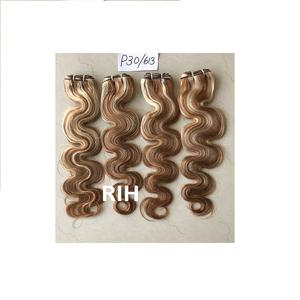 มองโกเลีย100% ขายส่งอินเดียหนังกำพร้าชิดเรมี่เวอร์จินดิบวัด # P30/613ร่างกายคลื่นนามสกุลผมมนุษย์การรวมกลุ่มของผู้ขาย - Product Image 1