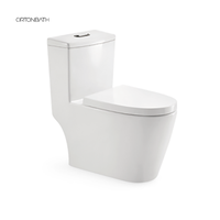 Toilette en céramique une pièce, douche automatique, bain d'oiseaux chinois, produits de toilette