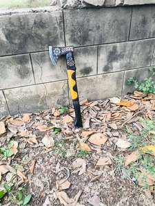 HACHE DE VIKING FORAGÉE À LA MAIN SUR MESURE TOMAHAWAK HACHETTE DE BARBE, HACHE DE CAMPING, HACHE DE PACK CADEAU - Product Image 5