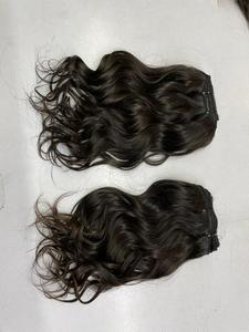 หนังกําพร้าดิบจัดแนวผมหยักธรรมชาติผู้ขายธรรมชาติหยักอินเดียต่อผมเรียบวาดคู่ผมยาวเต็ม - Product Image 6