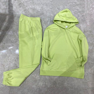 Venta al por mayor de peso pesado de algodón OEM logotipo personalizado 100% algodón Unisex chándal mujeres Jogger conjunto a juego hombres chándal liso hombres chándal - Product Image 1