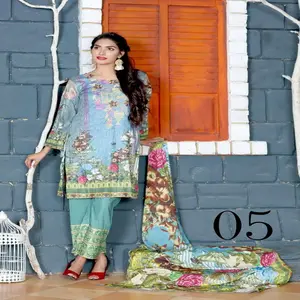 Women's Winter Silk Salwar Kameez Elegant Indian Ethnic Saree for Adults Pakistani Style for <b>Wedding</b> and Party Occasions - Product Image 1