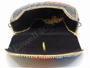 Evening Clutch <b>Bags</b> Good Quality Personalized Blue Gravel Women <b>Snake</b> Gold Custom Chain Light Customized Craft Logo Style Fold - Product Image 5