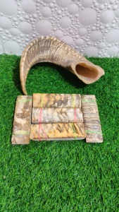 Manche de couteau de meilleure qualité, échelle de corne de buffle et plaque de corne de mouton - Product Image 2