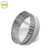 Ensemble de 3 moules à biscuits et emporte-pièces en acier inoxydable 430 avec poignée en plastique PE, forme ronde, blanc, en provenance de Taïwan
