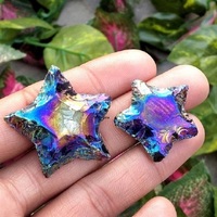 Punta de flecha de cuarzo con forma de estrella, cristal de obsidiana de Aura negra, mejor calidad, venta al por mayor, compra desde ágata N H
