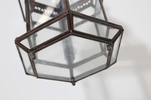 Farol colgante de Metal y vidrio marroquí, hecho a mano, para decoración y festival, de la mejor calidad - Product Image 4