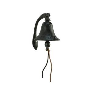 Campana colgante de pared de forma redonda de la más alta calidad campana colgante de Color negro hecha a mano para uso en el jardín del hogar - Product Image 3