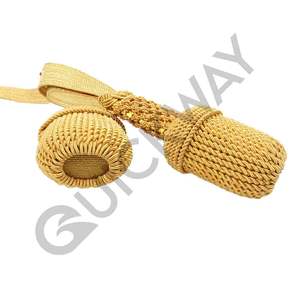 Alambre de lingotes y oficiales ceremoniales de cuero nudo de sable de punto uniforme con nudo de sable de oficial naval personalizado - Product Image 3