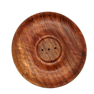 Boîte à encens en bois Porte-encens en bois d'acacia avec forme ronde de bâton d'encens pour produit de vente chaude - Product Image 3