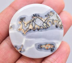 Maligano Jasper Cabochon หินโมราทรงหลวม,พลอยสีม่วงคุณภาพสูง - Product Image 5