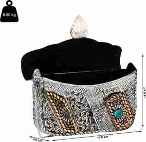 ที่กำหนดเองทำด้วยมือขัดสูงที่สวยงามที่กำหนดเองแม่ของมุกกระเป๋าถือแฟชั่นสำหรับผู้หญิงจากอินเดีย, - Product Image 4