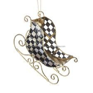 New Fancy Design Gold Metal <b>Christmas</b> Sleigh - Product Image 5