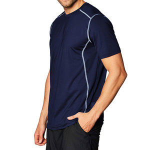 เสื้อยืดสตรีทแวร์ของผู้ชาย250gsm น้ำหนักมากคอกลมเปล่าพิมพ์โลโก้ - Product Image 3
