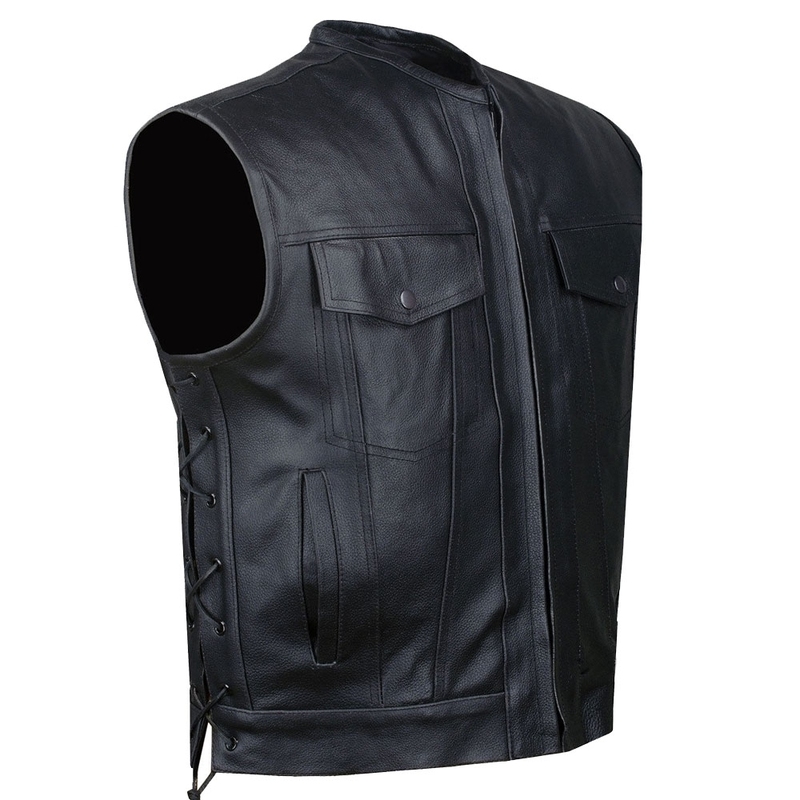 Wholesale Breathable Winter Leather Vest for