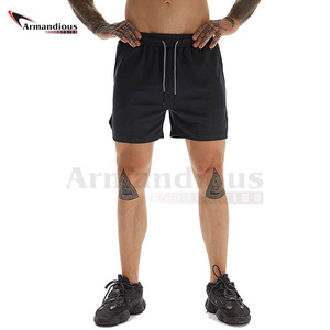 กางเกงขาสั้นวิ่งยิมระบายอากาศบุรุษพร้อมกระเป๋า - Product Image 6