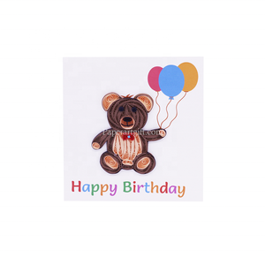 การ์ดควิลลิ่งทำมือสำหรับเทศกาลเด็ก พร้อมการ์ดอวยพรคุณภาพสูง - Product Image 2