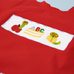 Adorabile Bookworm Boy Set corto 100% cotone abbigliamento estivo per bambini ODM ragazze Mix tessuto all'ingrosso da Vietnam BB1122 - Product Image 3