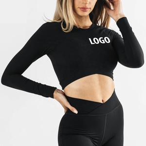 Camisetas de Algodón de Manga Larga para Mujer de Alta Calidad 2026, Camisetas Deportivas de Gimnasio para Mujer al Mejor Precio, Camisetas de Spandex para Chicas - Product Image 5