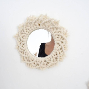 Wall Macrame <b>Mirror</b> Wall Hanging Elegant and Beautiful - Product Image 1