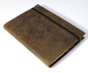 Handmade mềm tái chế da bìa trang vẽ phác thảo cuốn sách gạo Quà Tặng Giấy OEM bút chì da Tạp Chí máy tính xách tay A5 - Product Image 2