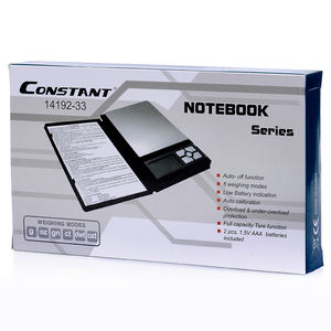 가정용 Balancedigital 전자 포켓 무게 미니 보석 규모 상수-33 LCD 500G/2KG-0.01G/0.1G 플라스틱 2XAAA 배터리 - Product Image 4