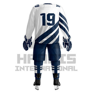 Diseña tu propio logotipo Uniforme de hockey sobre hielo de alta calidad Uniforme de hockey sobre hielo de talla grande para adultos - Product Image 2