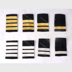 Épaulettes brodées en tresse d'or sur la cérémonie | Épaulettes de planche d'officier de vol - Product Image 5
