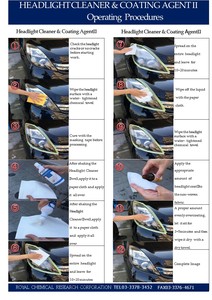 ชุดทำความสะอาดและเคลือบไฟหน้ารถแบบพิเศษของ Royal - Product Image 5