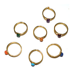 Bague façonnée en pierre pour les chakras, accessoire de mode pour enfants, vente en ligne - Product Image 1