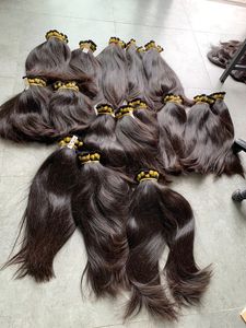 Cheveux humains vietnamiens Remy lisses et soyeux, qualité Bone Straight, en vrac, sans trame, pour extensions capillaires - Product Image 1