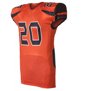 Camiseta de fútbol americano de sarga para jóvenes, uniformes de fútbol americano personalizados para adultos, venta al por mayor y barata - Product Image 2