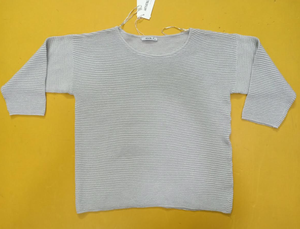 Pull décontracté en coton extensible à col rond et manches longues pour femme, avec étiquettes de marque, provenant de surplus d'usine, stock du Bangladesh - Product Image 2