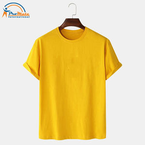 Camisetas de hombre OEM, camisetas promocionales baratas de talla grande, camisetas de mezcla de algodón y poliéster con logotipo personalizado serigrafiado DTF - Product Image 3