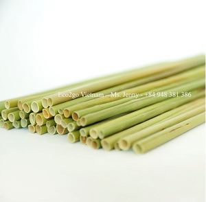 Meilleur vendeur! Pailles d'herbe écologiques et biodégradables | Pailles d'herbe réutilisables | Pailles d'herbe non toxiques naturelles au Vietnam - Product Image 6