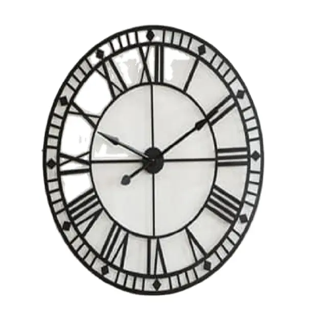 新しいMOdel壁時計高品質の家庭用シンプルなリビングルームの鉄は壁時計の壁時計を飾る