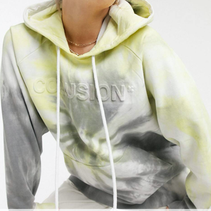 เสื้อมีฮู้ดมัดย้อม,เสื้อมีฮู้ดผ้าฝ้ายแขนผูกเน็คไทย้อมสี - Product Image 3