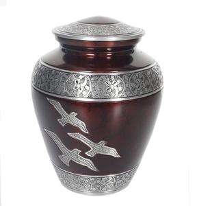 โกศงานศพโลหะสำหรับใส่ขี้เถ้ากระดูกผู้ใหญ่โกศโลหะคลาสสิกหลากสีสำหรับเก็บขี้เถ้า - Product Image 6