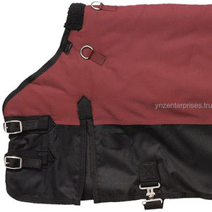Dernière collection de couvertures d'hiver pour chevaux, imperméables, légères, avec rembourrage en coton, coque en toile, 4 sangles de fixation, pour le dressage. - Product Image 1