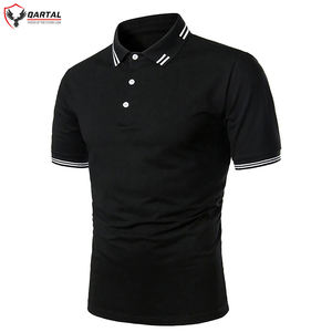 Patrón de estampado sólido de estilo de negocios de alta calidad para hombres Polo Camiseta de golf deportiva de manga corta hecha de punto transpirable Fa - Product Image 3