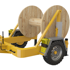 Remorque à tambour de câble pour le transport, remorque à tambour de câble hydraulique de 20 tonnes pour les grands tambours de câbles électriques et de télécommunications - Product Image 1