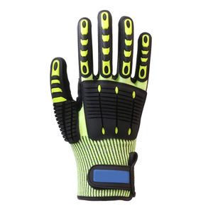 Venta al por mayor de guantes de seguridad de medio dedo unisex excelente rendimiento Flex Mech multiuso cuero mecánico trabajo protección para deportes - Product Image 2