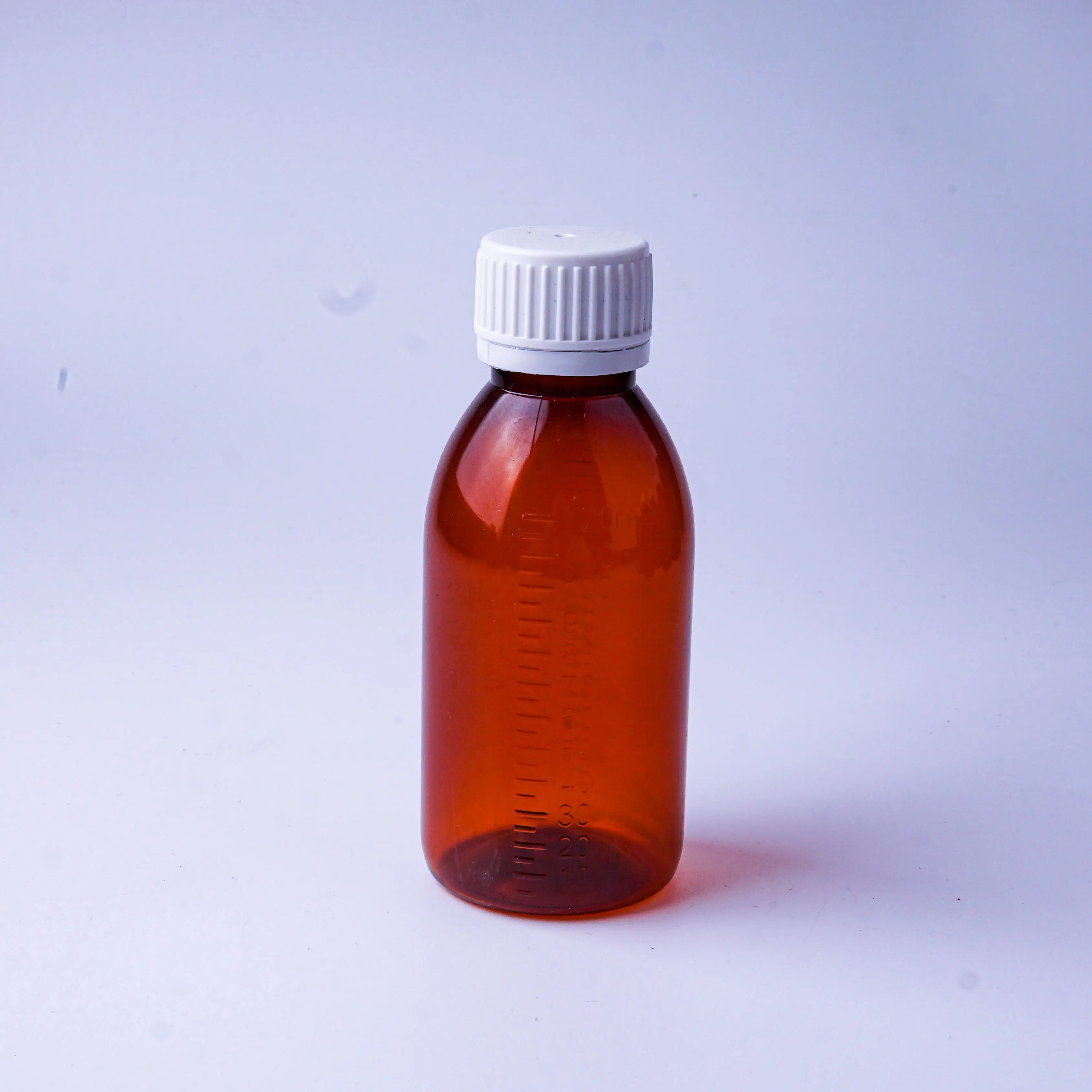 30-500ML Botol Obat Plastik Kosong PET Amber Coklat Merah Transparan Sirup Bulat untuk Obat Cair dengan Tutup Pengaman Anak