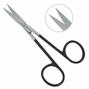 Ciseaux à dents en acier inoxydable allemand, ouvertes Supercut, droit ou incurvé, 5 pouces (12.5cm) - Product Image 1